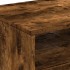 Mesa de centro con luces LED roble ahumado 90x49x40
