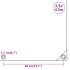Lona blanca 2,5x4,5 m 650