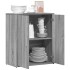 Aparador de madera de ingeniería gris Sonoma 60x31x70