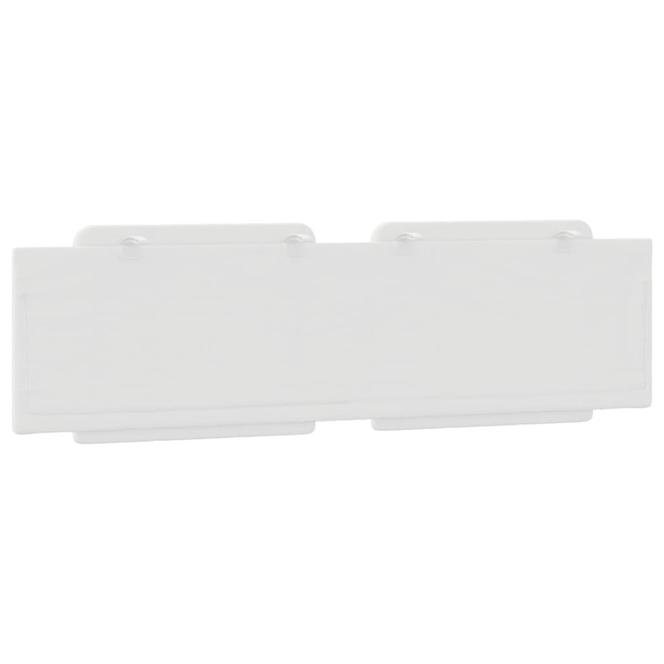 Cabecero de cama acolchado cuero sintético blanco 180