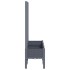 Jardinera con enrejado PP azul gris 120x40x142