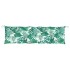 Cojines banco jardín 2 uds tela estampado de hojas 180x50x7
