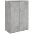 Aparador de madera de ingeniería gris hormigón 60x31x84