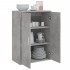 Aparador de madera de ingeniería gris hormigón 60x31x84