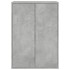 Aparador de madera de ingeniería gris hormigón 60x31x84