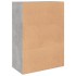 Aparador de madera de ingeniería gris hormigón 60x31x84