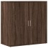 Aparador de madera de ingeniería marrón roble 79x38x80