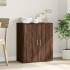 Aparador de madera de ingeniería marrón roble 79x38x80