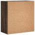 Aparador de madera de ingeniería marrón roble 79x38x80