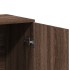 Aparador de madera de ingeniería marrón roble 79x38x80