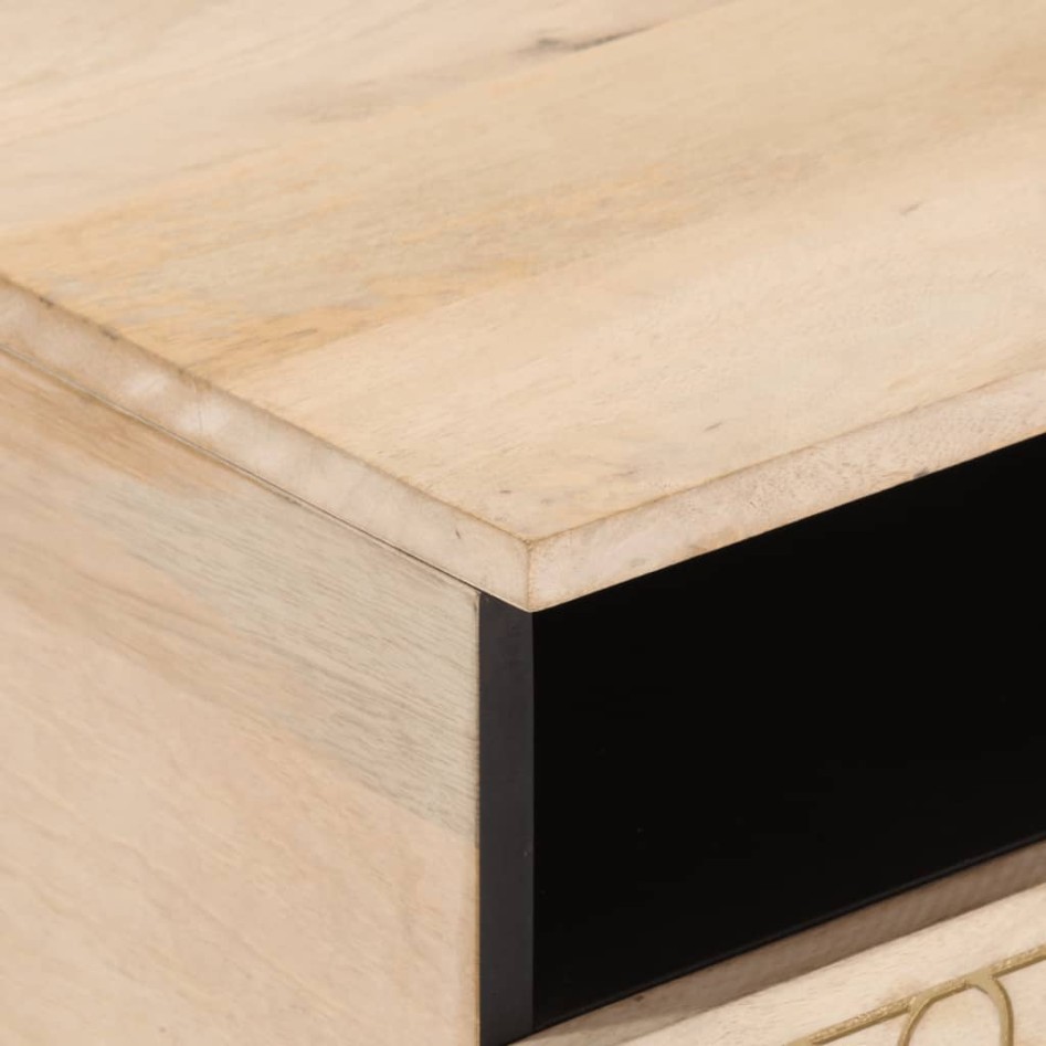 Mesa de centro de madera maciza mango 80x54x40