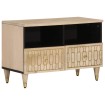 Mueble de TV madera maciza de mango 70x33x46 cm