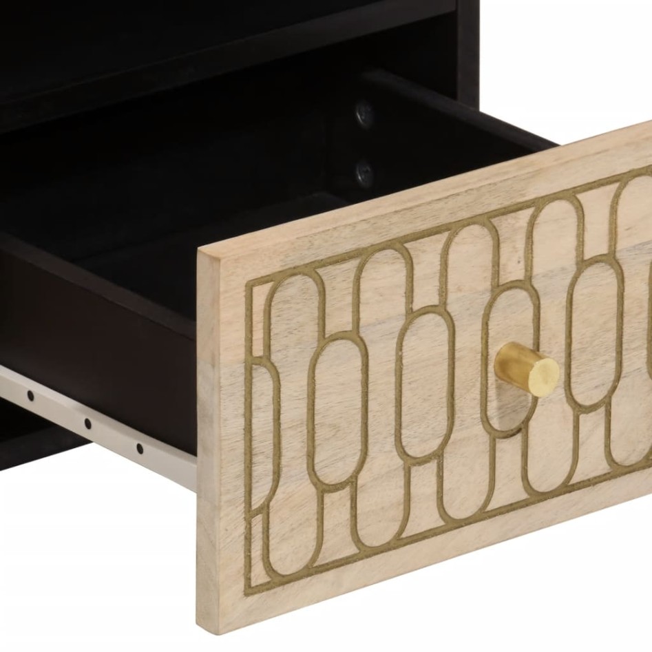 Mueble de TV madera maciza de mango 70x33x46