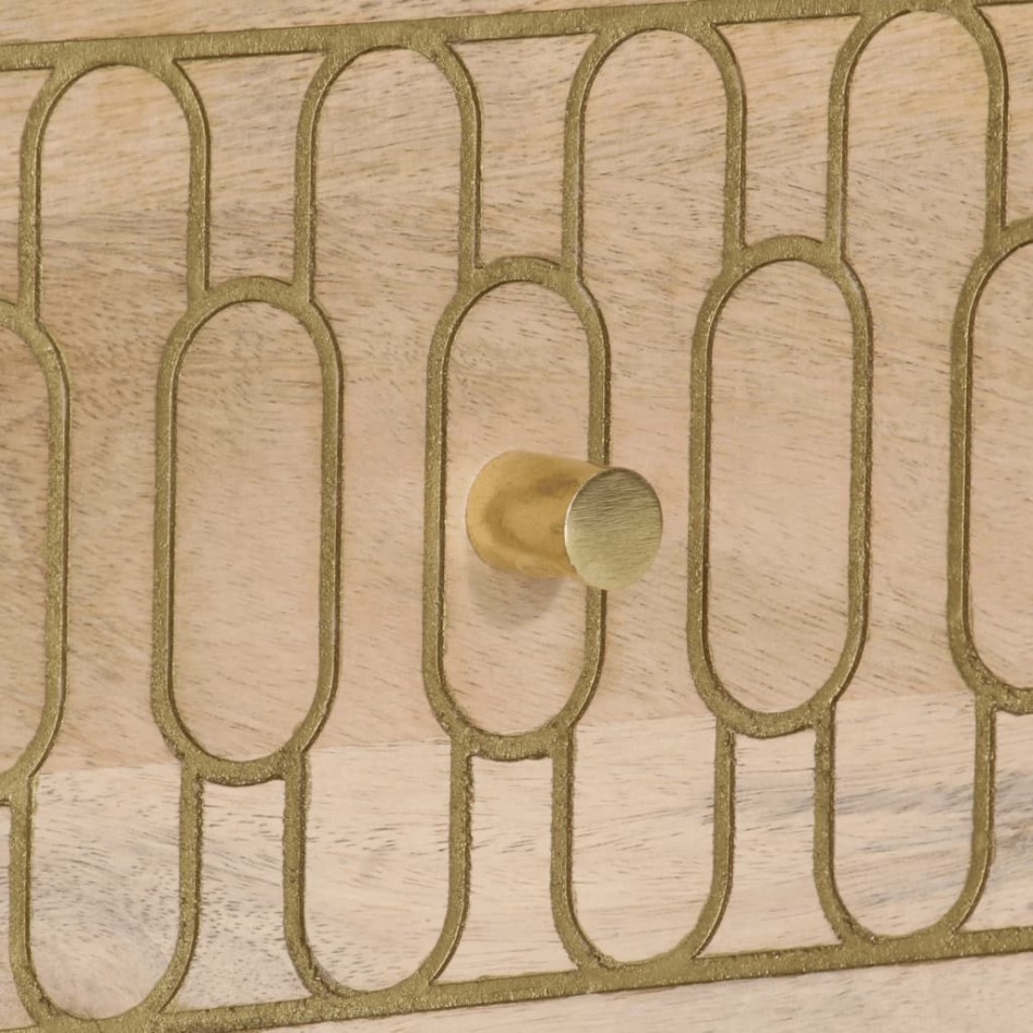 Mueble de TV madera maciza de mango 70x33x46