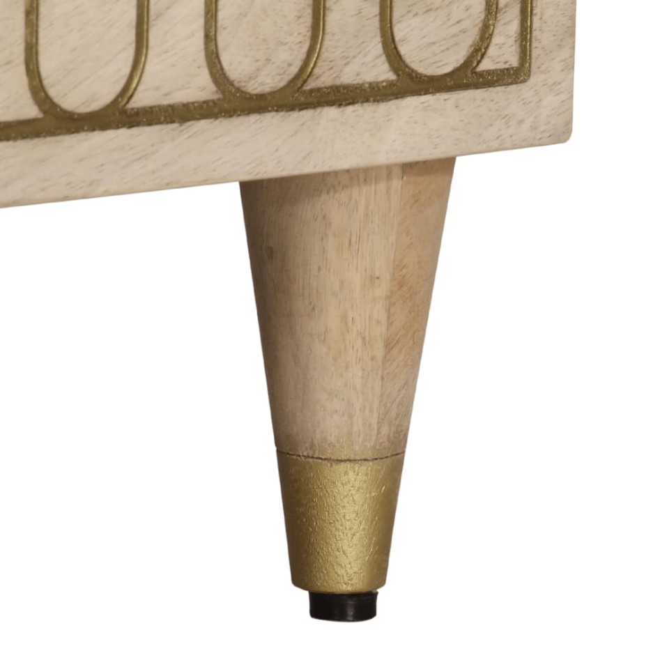 Mueble de TV madera maciza de mango 70x33x46