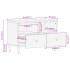 Mueble de TV madera maciza de mango 70x33x46