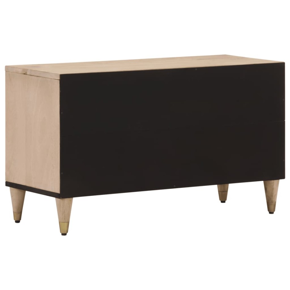 Mueble de TV madera maciza de mango 80x31x46