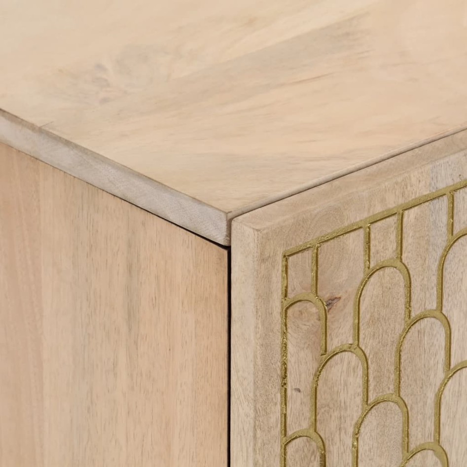 Mueble de TV madera maciza de mango 80x31x46