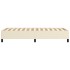Estructura de cama cuero sintético color crema 80x200
