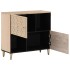 Armario auxiliar madera maciza de mango 80x33x75