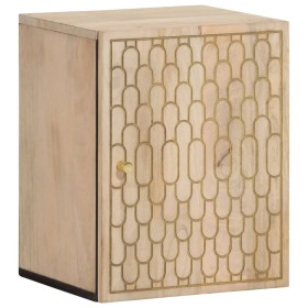 Armario de baño de pared madera maciza de mango 38x33x48