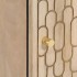 Armario de baño de pared madera maciza de mango 38x33x48