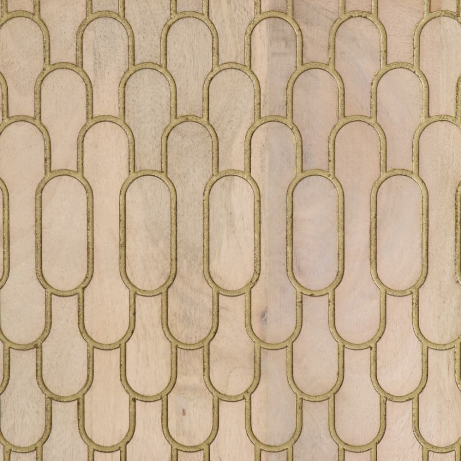 Armario de baño de pared madera maciza de mango 38x33x48