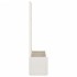 Jardinera con enrejado PP blanco 80x36x140