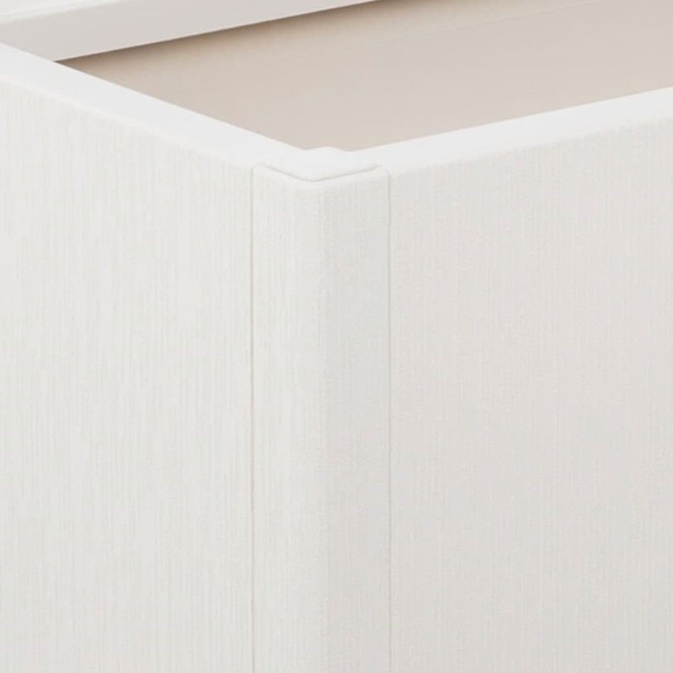 Jardinera con enrejado PP blanco 80x36x140