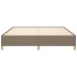 Estructura de cama de tela gris taupe 180x200