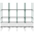 Jardinera con enrejado PP blanco 160x40x142,5