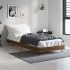 Estructura de cama sin colchón madera marrón roble 75x190