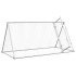 Jaula para gallinas acero galvanizado plateado 200x105x91