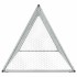 Jaula para gallinas acero galvanizado plateado 200x105x91
