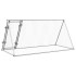 Jaula para gallinas acero galvanizado plateado 200x105x91