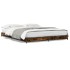 Estructura cama madera ingeniería metal roble ahumado