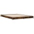 Estructura cama madera ingeniería metal roble ahumado