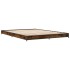 Estructura cama madera ingeniería metal roble ahumado