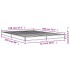 Estructura cama madera ingeniería metal roble ahumado