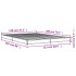 Estructura de cama madera de ingeniería y metal negro