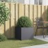 Jardinera acero gris antracita 49x47x46