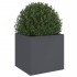 Jardinera acero gris antracita 49x47x46