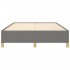 Estructura de cama de tela gris oscuro 140x200