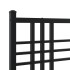 Estructura cama sin colchón con cabecero metal negro 135x190