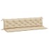 Cojines de banco de jardín 2 uds tela Oxford beige 200x50x7