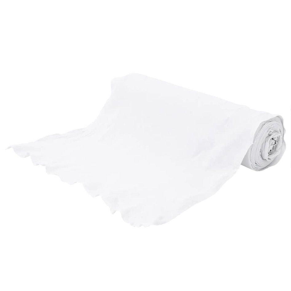 Membrana geotextil fibra de poliéster blanco 1x50