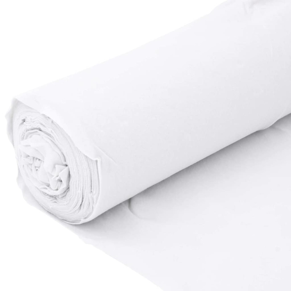 Membrana geotextil fibra de poliéster blanco 1x50