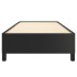 Estructura de cama cuero sintético negro 80x200
