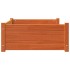 Cama para perros madera maciza pino marrón cera 95,5x65,5x28