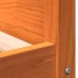 Cama para perros madera maciza pino marrón cera 95,5x65,5x28